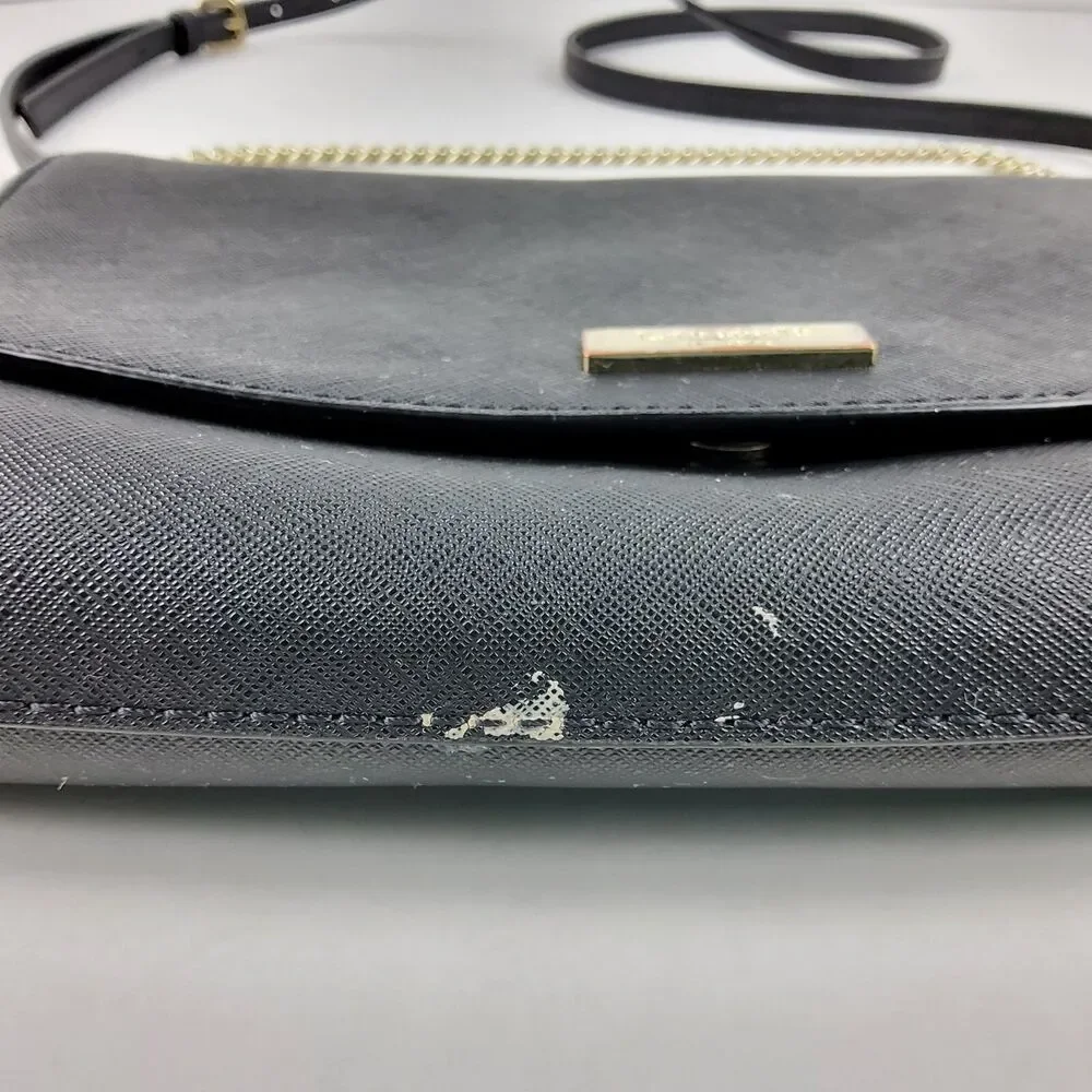 Kate Spade NY Chain Shoulder Handbag Purse Black